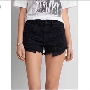 American Eagle Black Jean Shorts